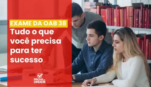 Exame OAB 38 - Jovens estudantes em uma biblioteca lendo em um notebook informações sobre a prova.