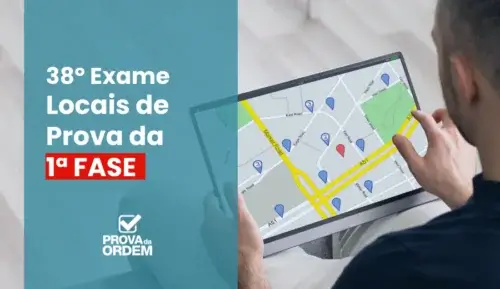locais de prova oab 38 sendo consultados em um tablet