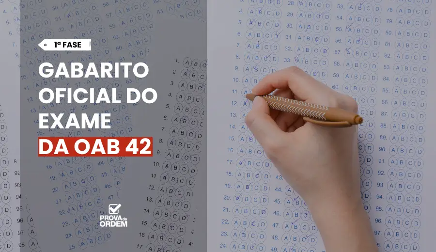 Gabarito OAB 42 1ª Fase