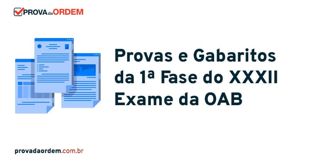 Provas E Gabarito Da 1Âª Fase Xxxii Exame Oab Prova Da Ordem